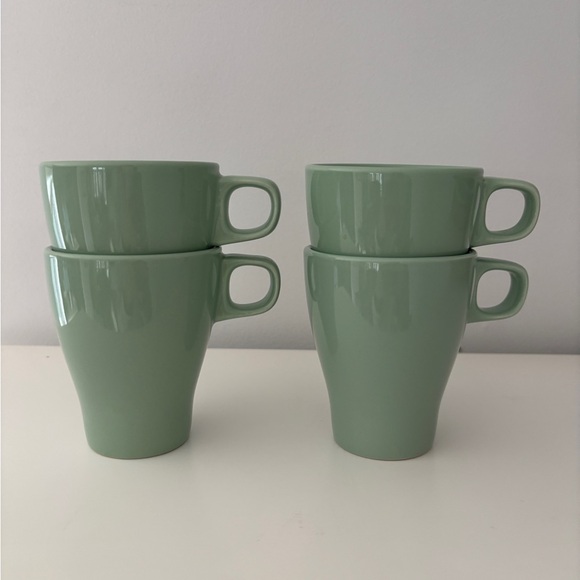 Ikea Sea Foam Green Set of 4 Mugs - Picture 4 of 5